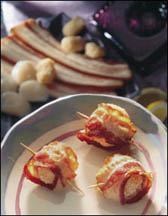 Scallops Wrapped In Bacon