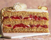 Strawberry Amaretto Torte Cake